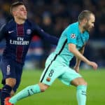 Marco Verratti and Andres Iniesta