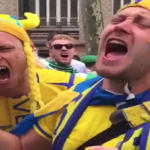 Ireland, Swedish fans unite