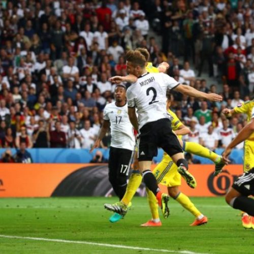 German defence sets up win
