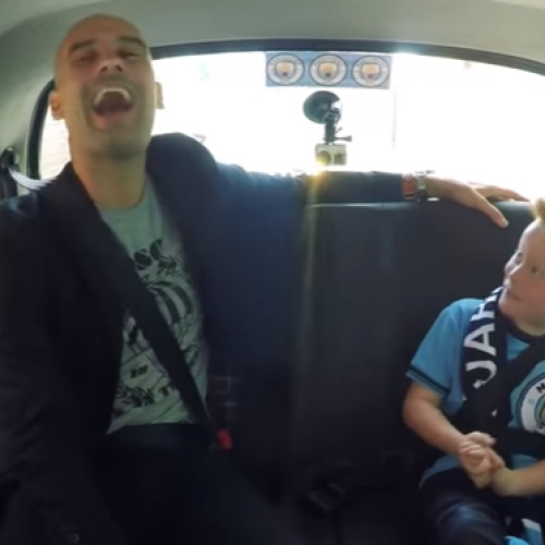 Young City fan meets Pep