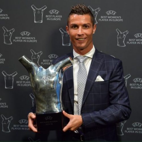 Ronaldo named best player in Europe