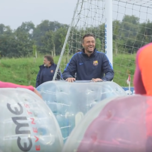 Barcelona’s bubble football