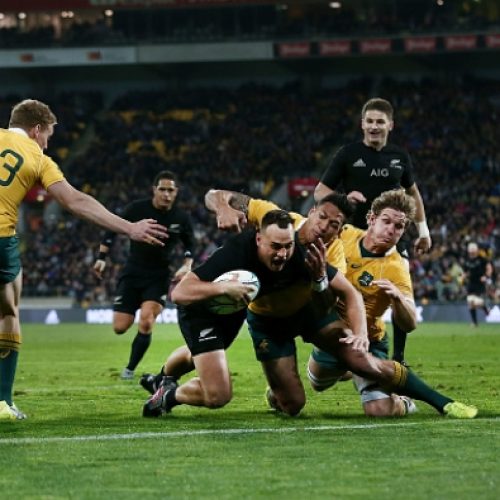 All Blacks batter Wallabies to retain Bledisloe