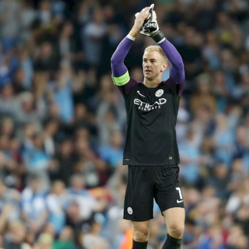 Emotional Joe Hart bids City farewell