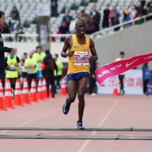 Mokoka races to third victory in Shanghai Marathon