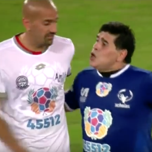 Maradona, Veron clash at ‘peace match’