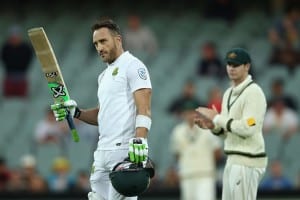 Read more about the article Ton-up for Du Plessis before surprise declaration