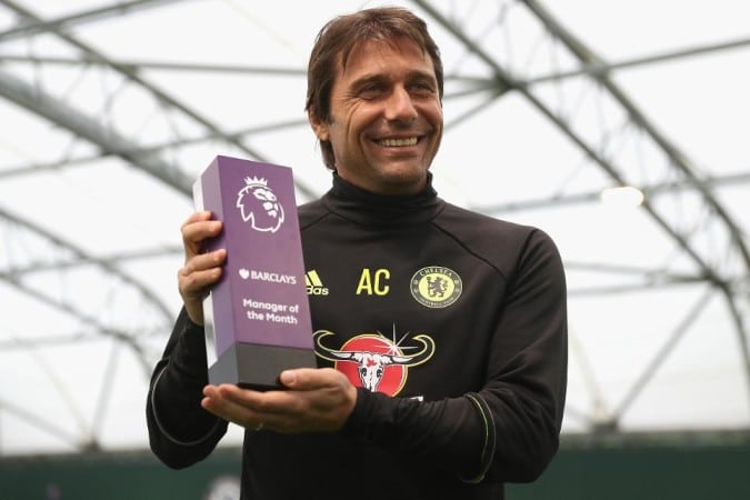 You are currently viewing Conte pips Wenger, Klopp to monthly award