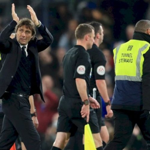 Conte delighted by Chelsea spirit
