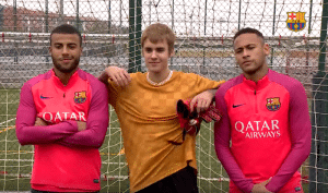 Read more about the article Justin Bieber visits Barca training ground