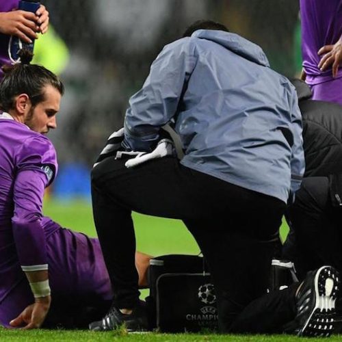 Bale sidelined with ankle injury