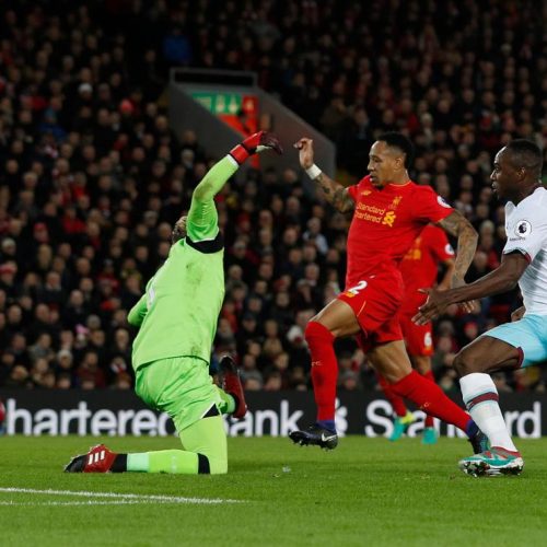 Liverpool held by West Ham at Anfield