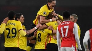Read more about the article Watford sink Arsenal, Spurs end in stalemate