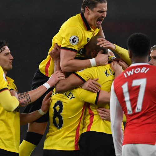 Watford sink Arsenal, Spurs end in stalemate