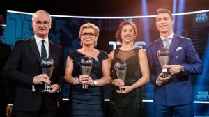 Read more about the article Ronaldo, Ranieri, Lloyd honoured at Fifa Awards