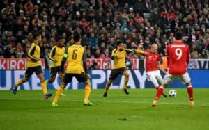Read more about the article Bayern put five past Arsenal, Real see off Napoli