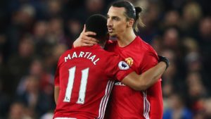 Read more about the article Ibrahimovic praises Martial’s professionalism