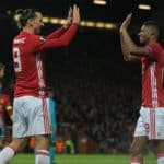 Zlatan Ibrahimovic and Marcus Rashford