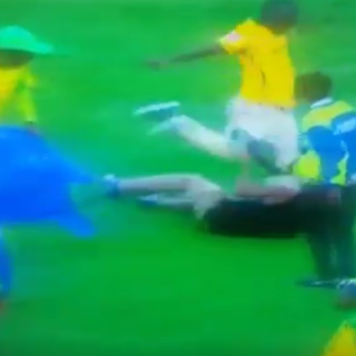 Watch: Shocking fan violence during Premiership match