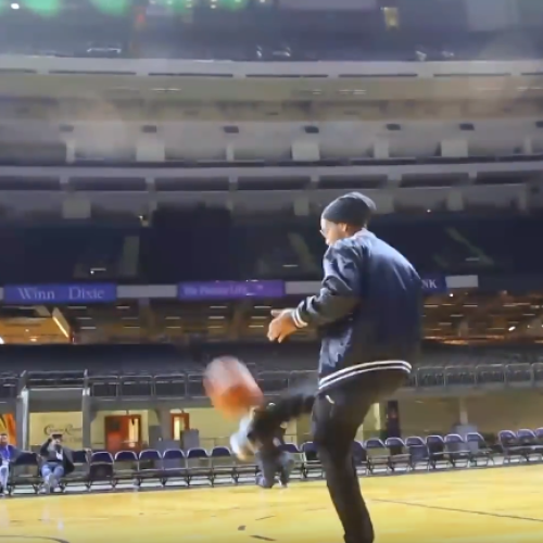 WATCH: Ronaldinho assists slam dunk king Kilganon