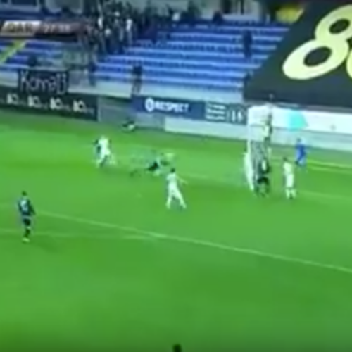 WATCH: Ndlovu superb header against Neftchi Baku