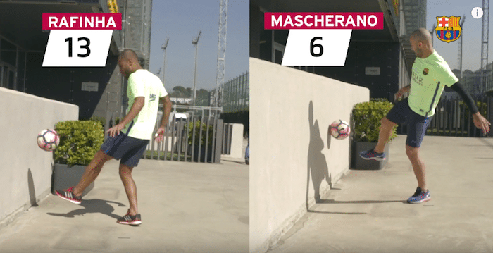 You are currently viewing WATCH: Barca’s ‘wall ball’ challenge