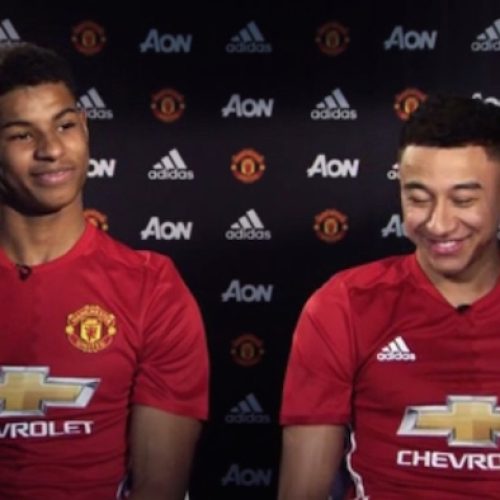 WATCH: Rashford and Lingard rate teammates