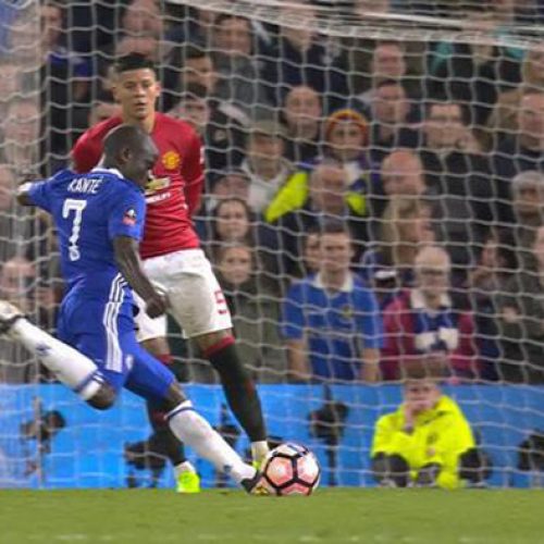 Herrera sees red as Kante fires Chelsea past United