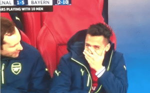 Read more about the article WATCH: Vidal scores No 5, Sanchez caught laughing