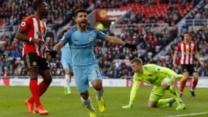 Read more about the article Aguero leads City to Sunderland triumph