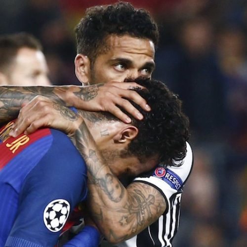 Alves’ Barca reunion ends in tears for Neymar