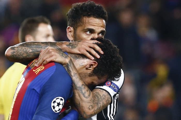 You are currently viewing Alves’ Barca reunion ends in tears for Neymar