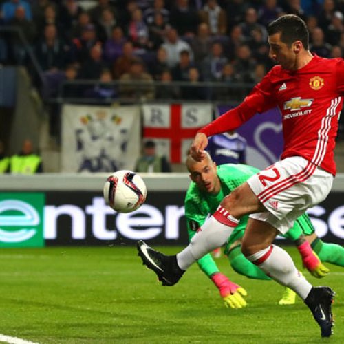 Mkhitaryan nets away goal as United draw with Anderlecht