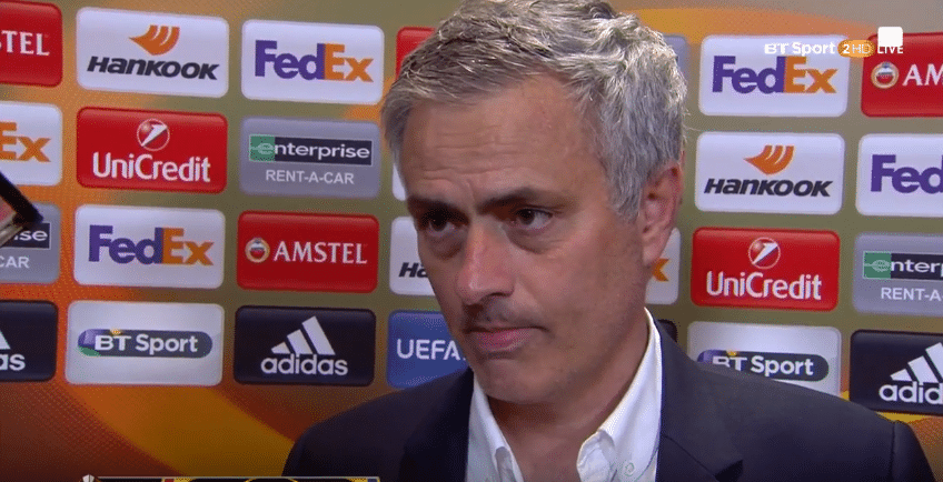You are currently viewing WATCH: Mourinho’s post-match interview