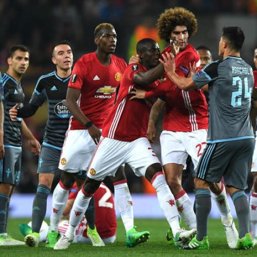 United squeeze through to UEL final as tempers flare