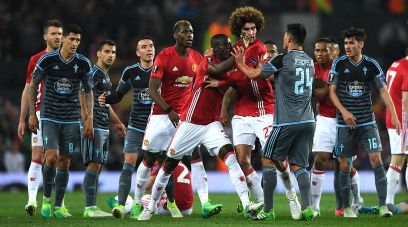 You are currently viewing United squeeze through to UEL final as tempers flare