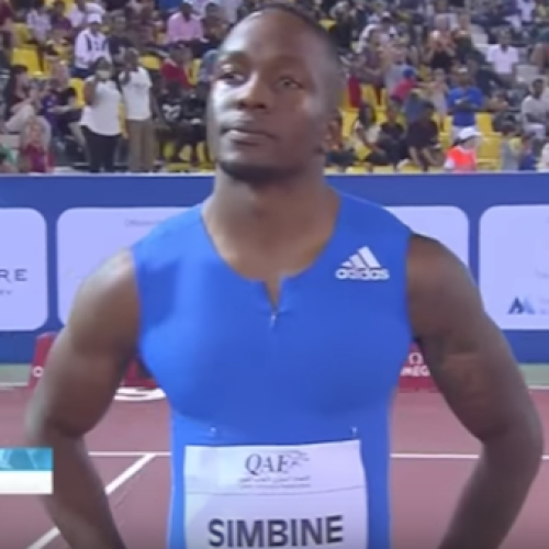 Watch: Simbine wins 100m in 9.99sec