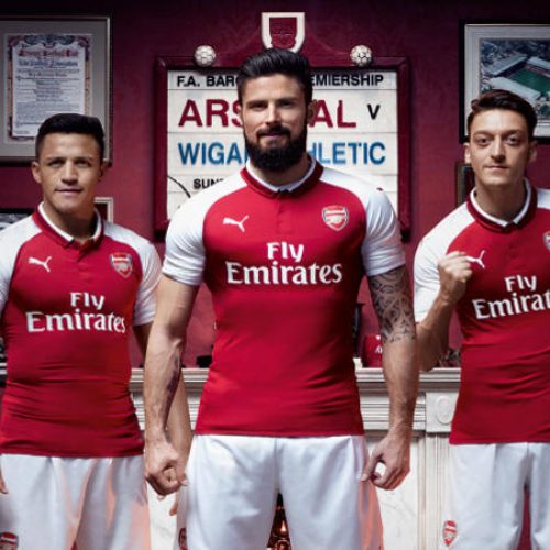 Arsenal unveil 2017-18 home kit