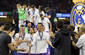 Read more about the article WATCH: Ronaldo leads Madrid UCL celebrations