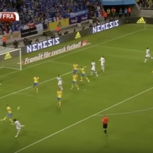 Watch: Giroud net a stunner against Sweden