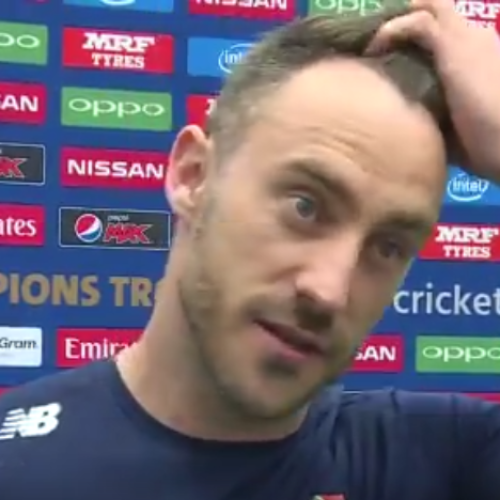 Watch: Du Plessis on bizarre run outs