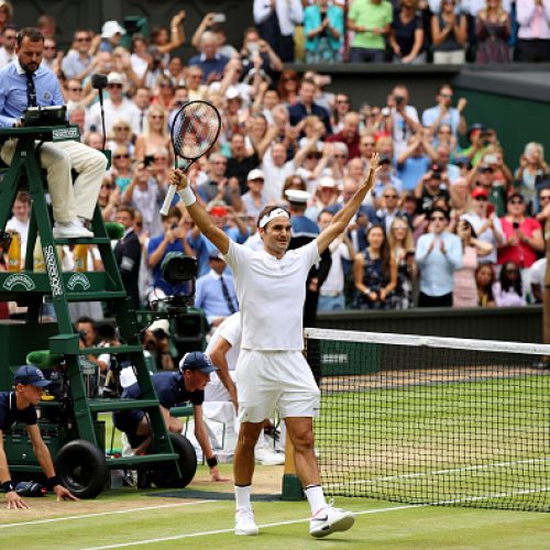 Federer creates history with one-sided victory