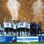 Germany lifting the Confederations Cup