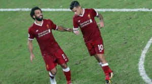 Read more about the article Watch: Salah, Coutinho down Leicester