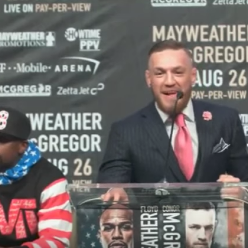 Watch: First Mayweather-McGregor press conference