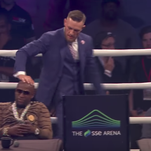 Watch: Mayweather, McGregor in London