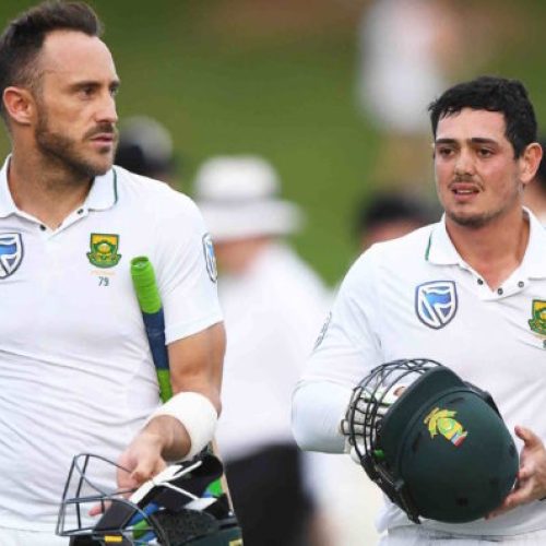 Faf: De Kock should bat at 6 or 7