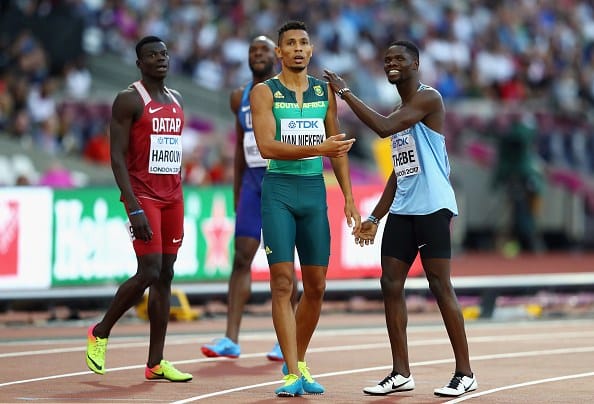 You are currently viewing Van Niekerk books 400m final spot in London