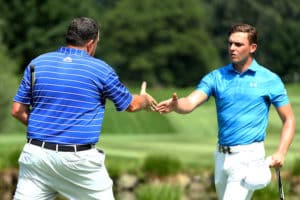 Read more about the article Late double bogey sees Porteous eliminated