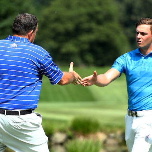 Late double bogey sees Porteous eliminated